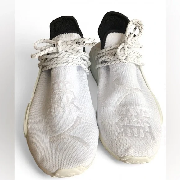 Adidas NMD HU Human Race Pharrell Williams GY0092 Men’s Size 9 Shoes Core White.